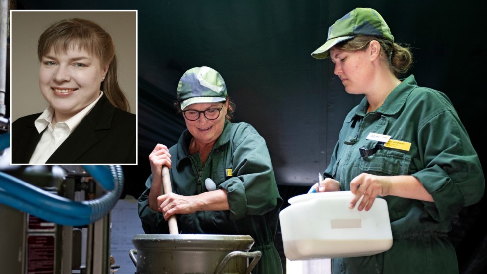 Svenska Lottakåren utbildar bland annat fältkockar. "25 procent av Hemvärnet består av frivilliga från de olika organisationerna", säger Maria Öst, kommunikatör.