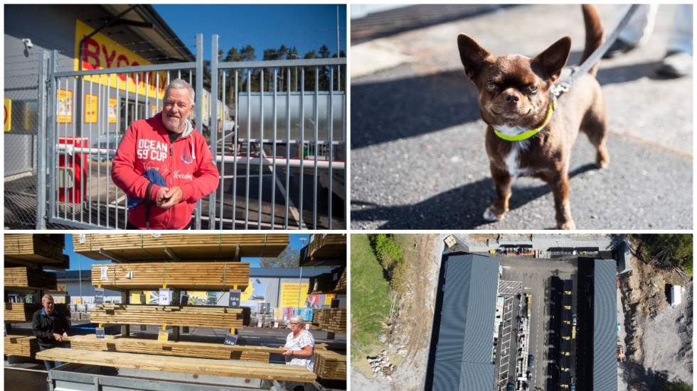 Finspångsbon Conny Tillberg med chihuahuahunden Avicii var först på plats utanför entrén innan öppningen av Byggmax nya lokaler. Martin och Birgitta Lunde var premiärdagens första bilburna kunder.