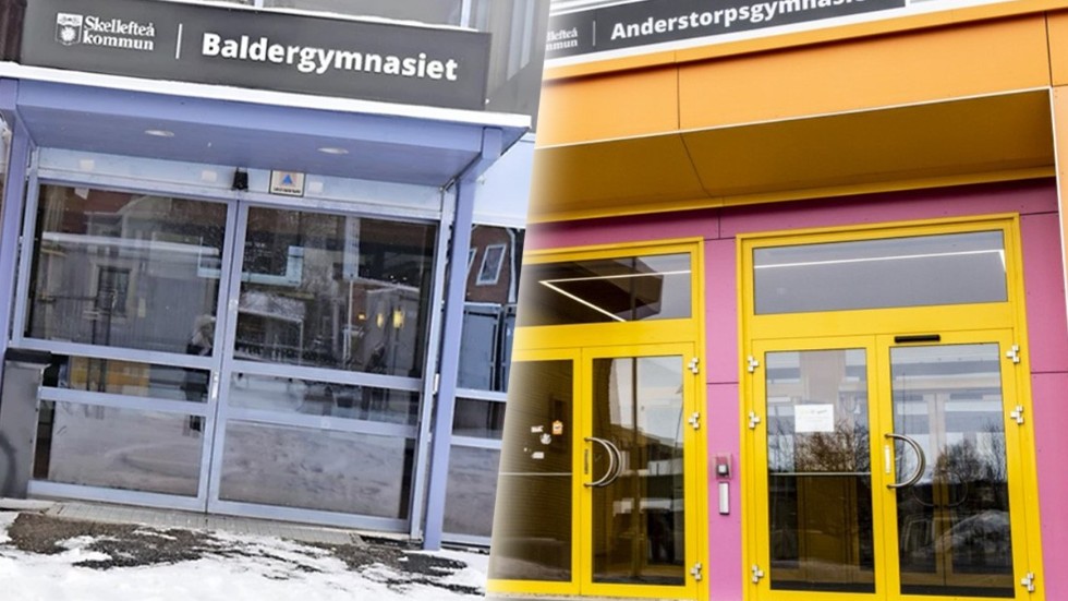 Baldergymnasiet och Anderstorpsgymnasiet.