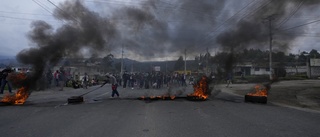 Stora protester mot bränslepriser i Ecuador