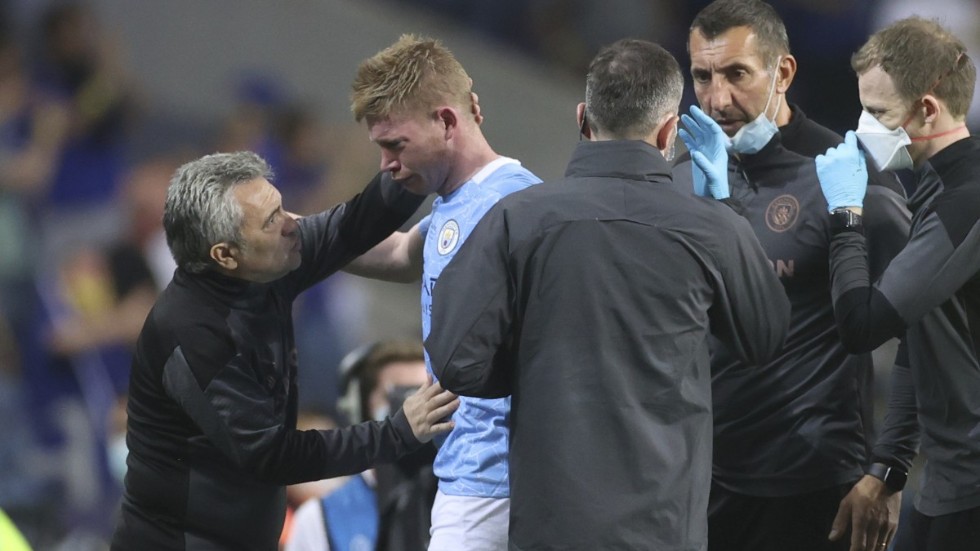 Kevin De Bruyne skadades i Champions League-finalen, men är nu spelklar för EM. Arkivbild.