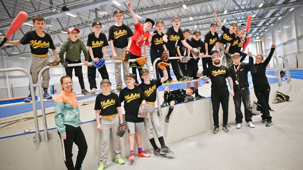 Det var full fart då ungdomarna i Skellefteå baseball softball hade träningsläger.