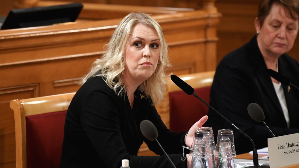 Socialminister Lena Hallengren (S) syntes näst mest i media under årets tre första månader. Arkivbild.