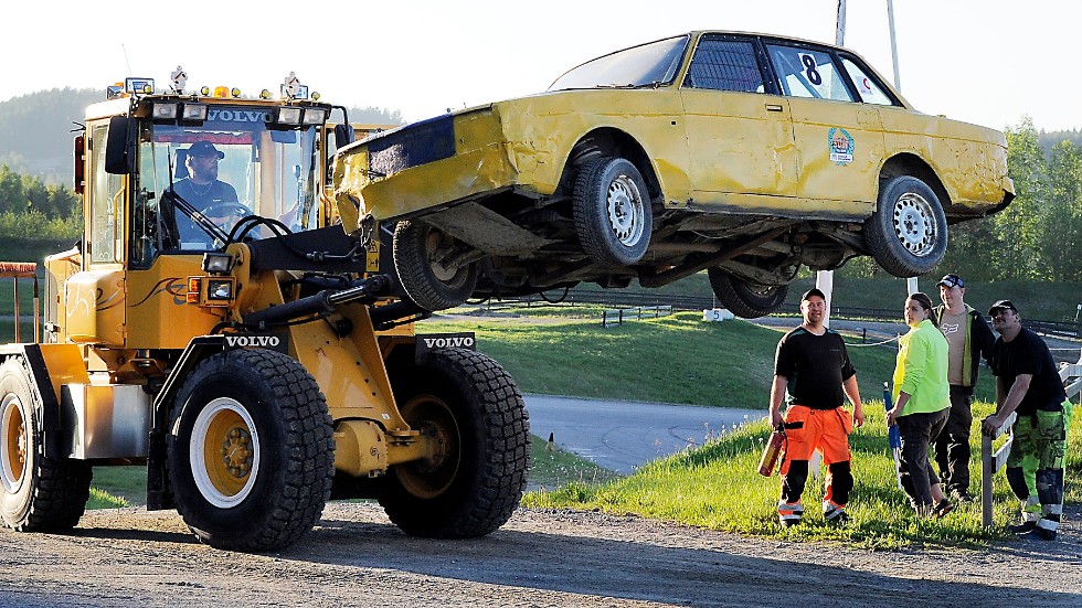 Så här slutade färden. Foto: Ulf Johansson.