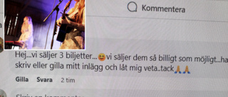 Våg av bluffbiljetter inför slutsålda spelningen