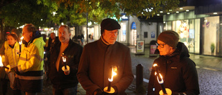 Ljusmanifestation hölls på Östercentrum 