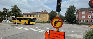 Trafikanter tvingas ta en annan väg på Fjärdhundragatan