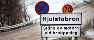 Hjulstabron var under natten ur funktion 