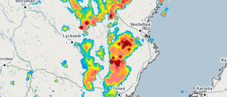 JUST NU: Åskoväder ser ut att vara på väg mot Skellefteå