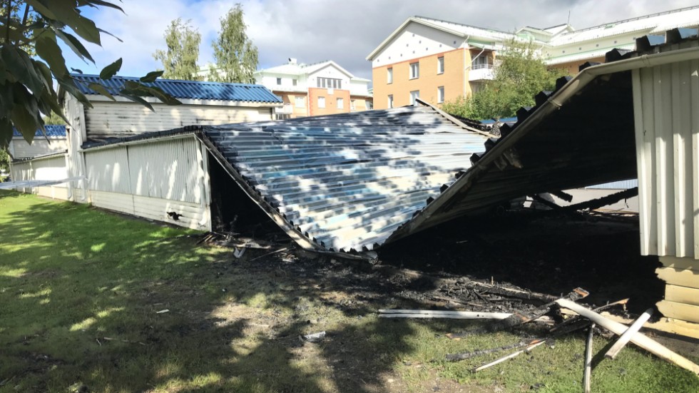 I mitten av augusti skadades flera bilar i bränderna i Haparanda.