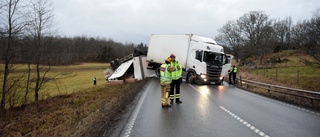 Lastbilsolyckan stoppade trafiken