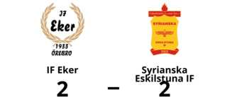 IF Eker och Syrianska Eskilstuna IF delade på poängen