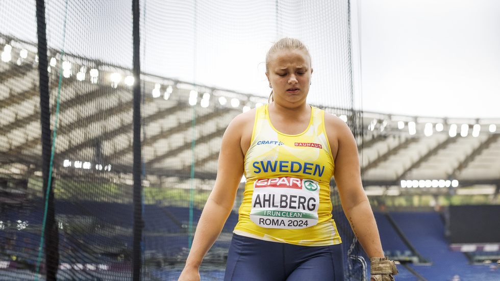 Grete Ahlberg berättar om sitt mående efter släggkvalet i EM.