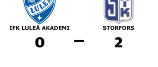 Storfors vann borta mot IFK Luleå Akademi