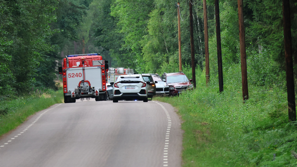 En kollision inträffade utanför Gullringen under torsdagseftermiddagen. 