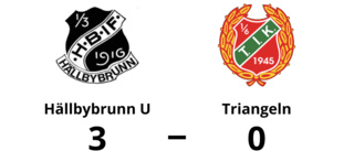 Seger för Hällbybrunn U mot Triangeln efter stark andra halvlek