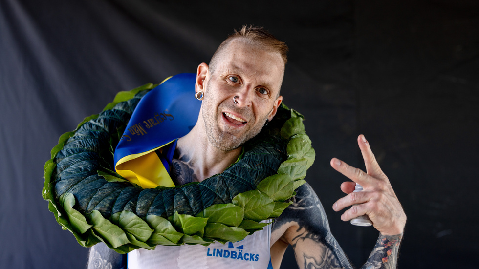 Daniel Björkman, Pite Runners, var snabbast i Scaniamilen med sluttiden 33.02 minuter. 