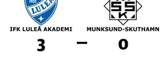 Munksund-Skuthamn föll med 0-3 mot IFK Luleå Akademi