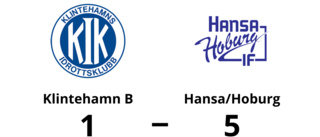 Hansa/Hoburg vann efter kanonstart mot Klintehamn B