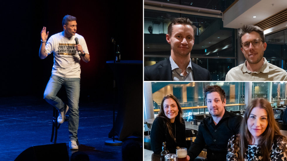 Magnus Betnér och Nisse Hallberg uppträdde i Kulturens hus stora sal på torsdagskvällen. NSD pejlade läget före, under och efter förställningen.