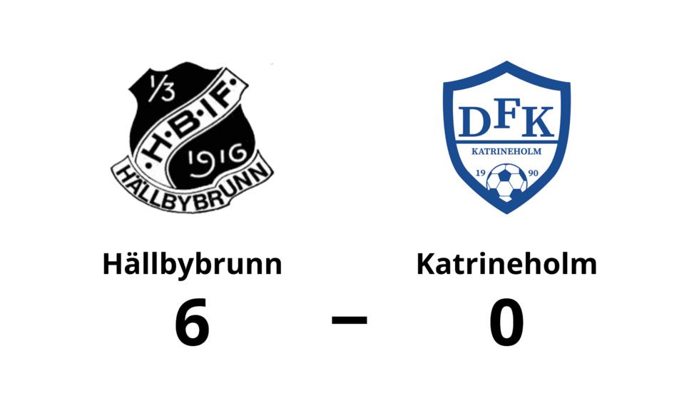 Hällbybrunns IF vann mot DFK Katrineholm