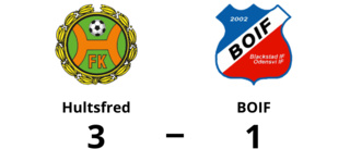 Hultsfred besegrade BOIF med 3-1