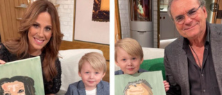 Konstnären Viggo, 4, från Västerbotten gjorde succé i Nyhetsmorgon