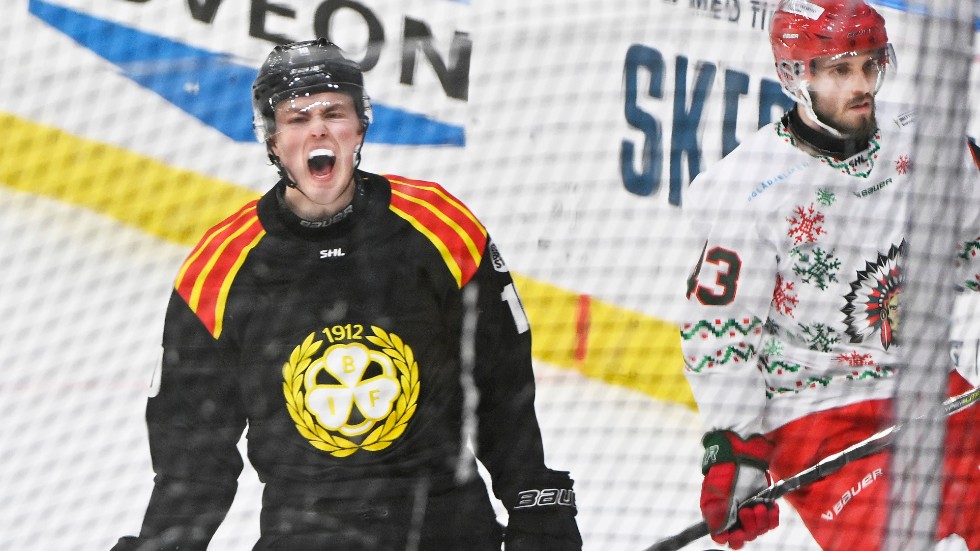 Brynäs Noel Gunler gjorde ett mål och två assist i 6–2-segern hemma mot Timrå. Arkivbild.