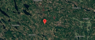 Larm om skogsbrand i Fisktjärnliden