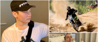 Linus, 23, kraschade med crossen och bröt nyckelbenet – då upptäcktes hans aggressiva cancer