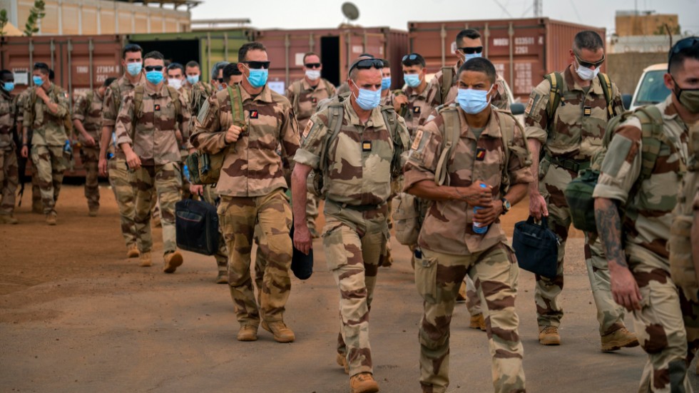 Frankrike avslutar sina militära insatser i Mali. Här är franska soldater på en bas i Gao. Arkivbild.