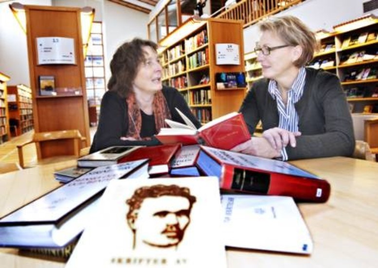 Maria Björk om Strindbergsåret 2012 här i samtal med Sabina Andersson
