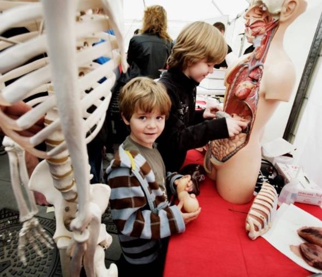 Forskarfredag på Stora torget 2008.