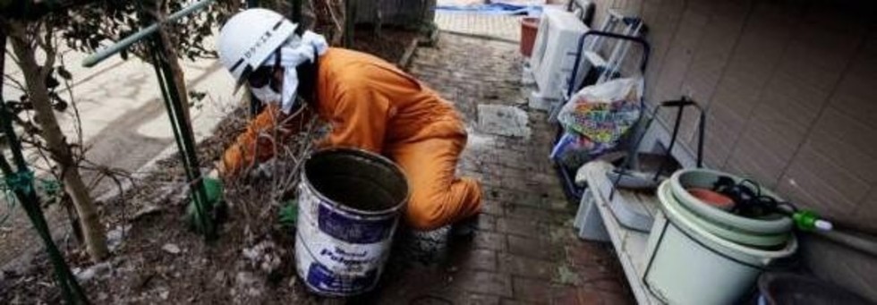 Saneringsarbetet pågår fortfarande i Fukushima.