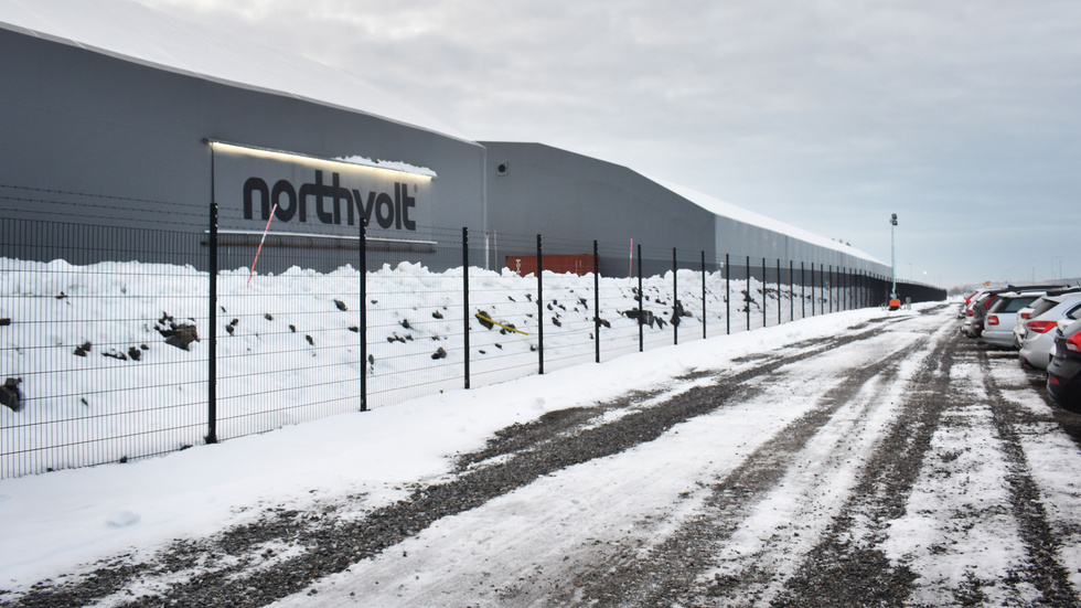 Explosionen inträffade i en av Northvolts produktionsbyggnader.