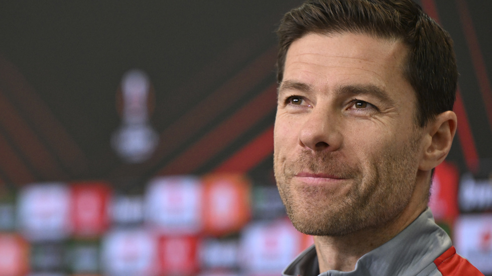 Bayer Leverkusens succétränaren Xabi Alonso. Arkivbild.