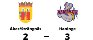 Åker/Strängnäs föll med 2-3 mot Haninge