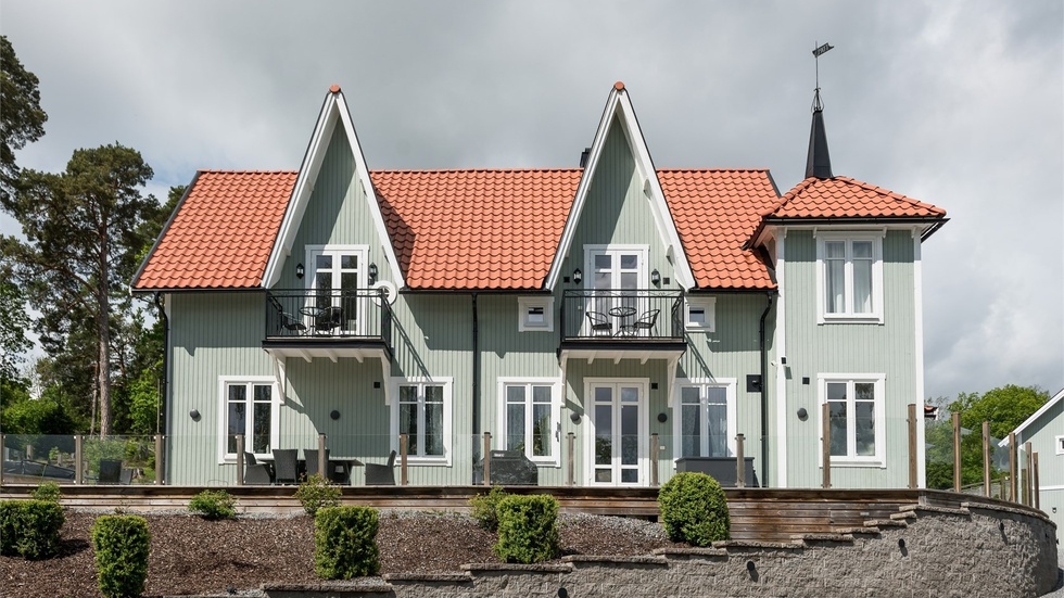 Villan har anor sedan mitten av 1800-talet och har en speciell design.
