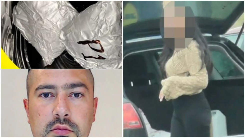 Den 26-åriga Norrköpingskvinnan agerade kurir åt Foxtrot-ledaren Rawa Majid (till vänster). Hon greps med en stor mängd narkotika i sin hyrbil.