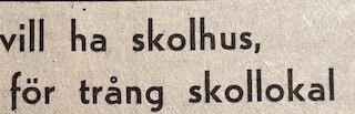Ur PT:s arkiv: Ny skola mångårigt önskemål från byborna