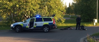 Förare hoppade bak i baksätet under färd