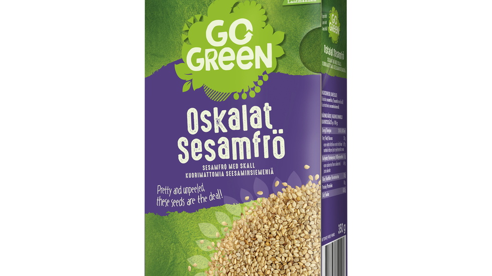 Återkallelsen gäller oskalade sesamfrön av märket Gogreen med bäst före-datum 10 oktober 2024 och 14 november 2024.