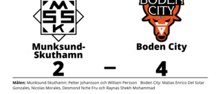 Boden City vann mot Munksund-Skuthamn på Idrottsparken