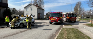 Bilist får böta efter trafikolycka