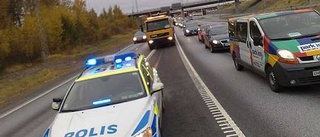 Kaos vid taxiprotest på Arlanda