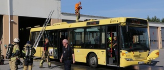 Brand vid brandstationen