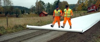 Vägsatsning utanför Björsäter