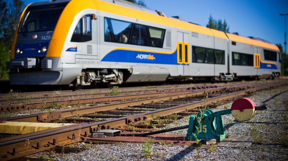 En tågresenär uppmärksammade att tåget de färdades med tog in vatten från taket när ett oväder passerades. Bilden är tagen vid ett annat tillfälle.