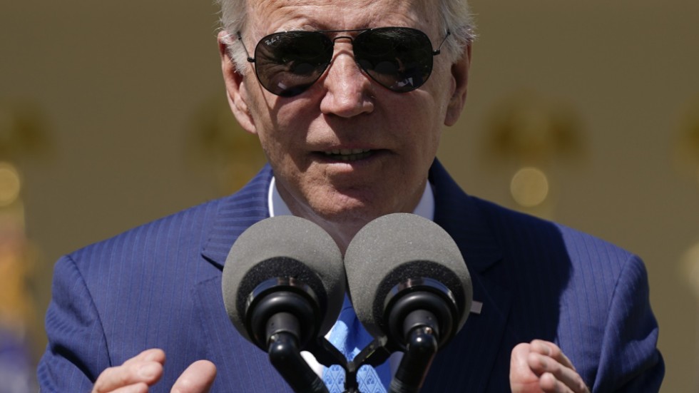 USA:s president Joe Biden kandiderar för omval. Bilden togs i tisdags förra veckan.