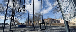 Värdelöst utegym i Stadsparken